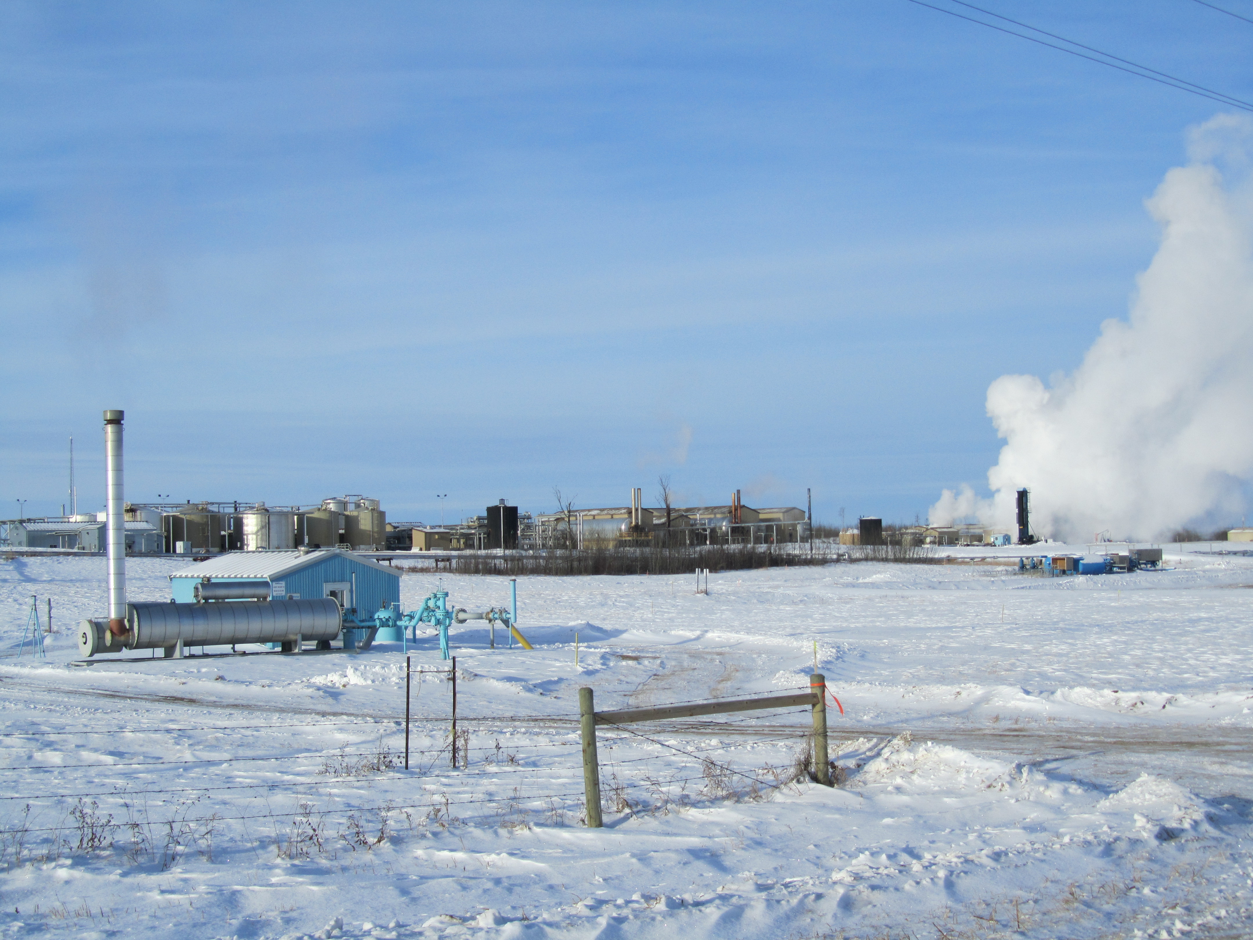 Installation à Frenchman Butte, en Saskatchewan