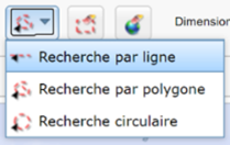 Capture d'écran de l'option de la fonction Recherche par ligne